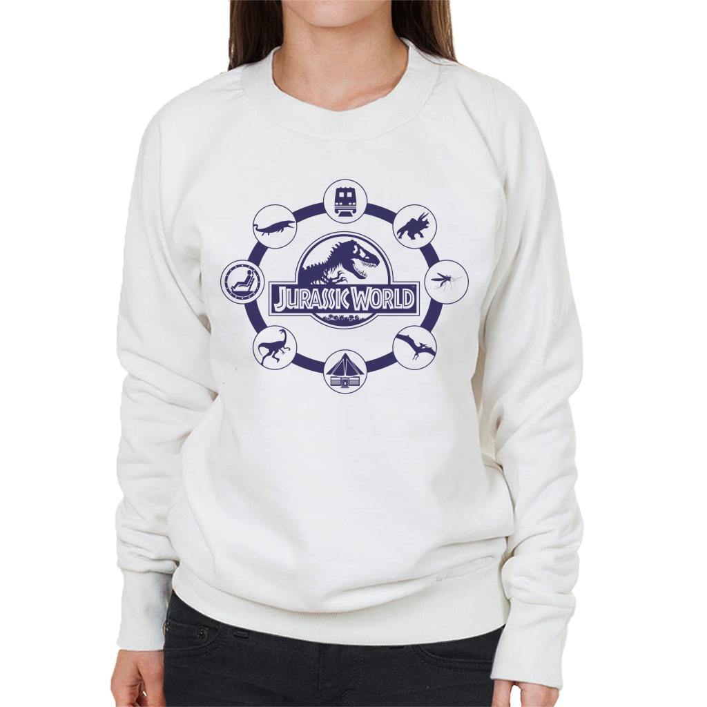 Jurassic World Film Iconography Women's Sweatshirt-ALL + EVERY