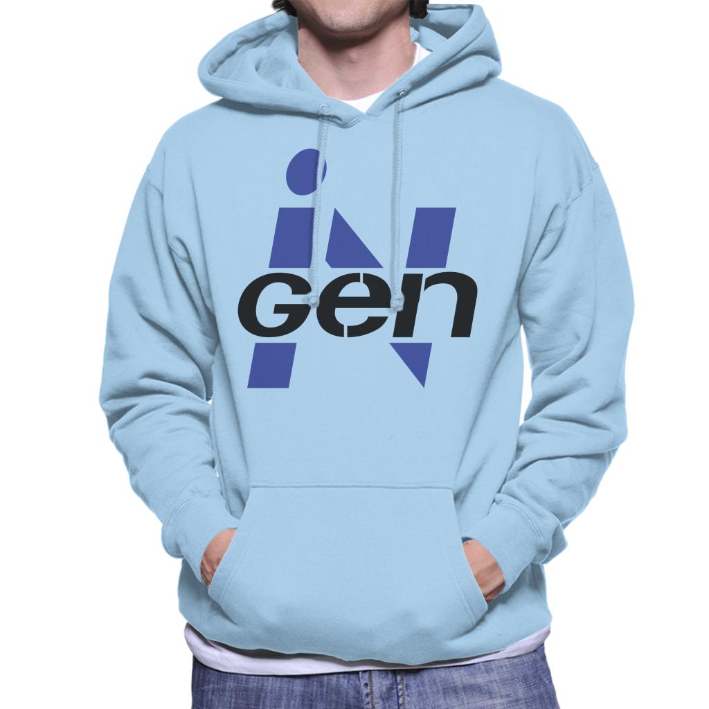 Jurassic Park Ingen Classic Blue Logo Men's Hooded Sweatshirt-ALL + EVERY