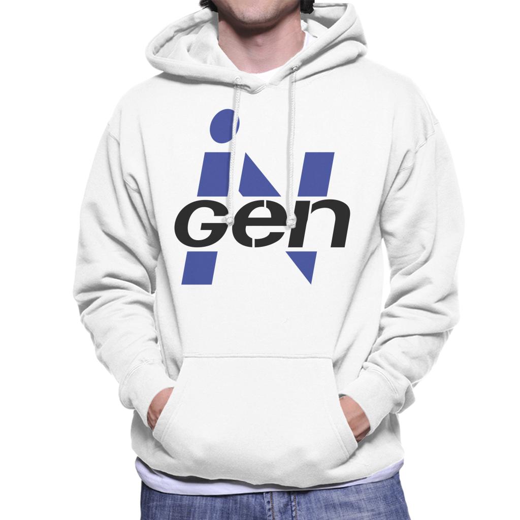 Jurassic Park Ingen Classic Blue Logo Men's Hooded Sweatshirt-ALL + EVERY