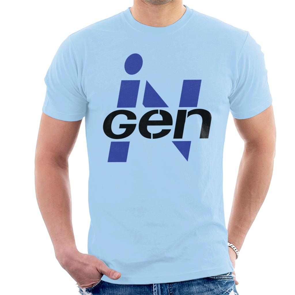 Jurassic Park Ingen Classic Blue Logo Men's T-Shirt-ALL + EVERY