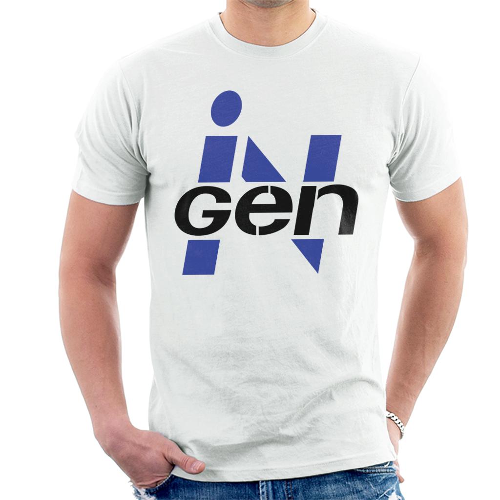 Jurassic Park Ingen Classic Blue Logo Men's T-Shirt-ALL + EVERY