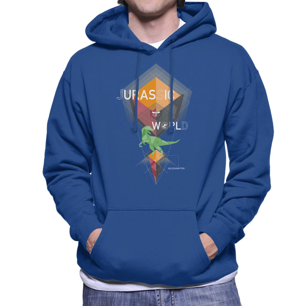 Jurassic World Velociraptor Prism Aesthetic Men's Hooded Sweatshirt-ALL + EVERY