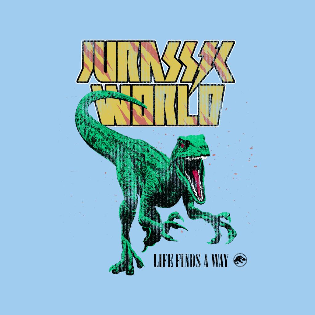 Jurassic World Velociraptor Life Finds A Way Men's T-Shirt-ALL + EVERY