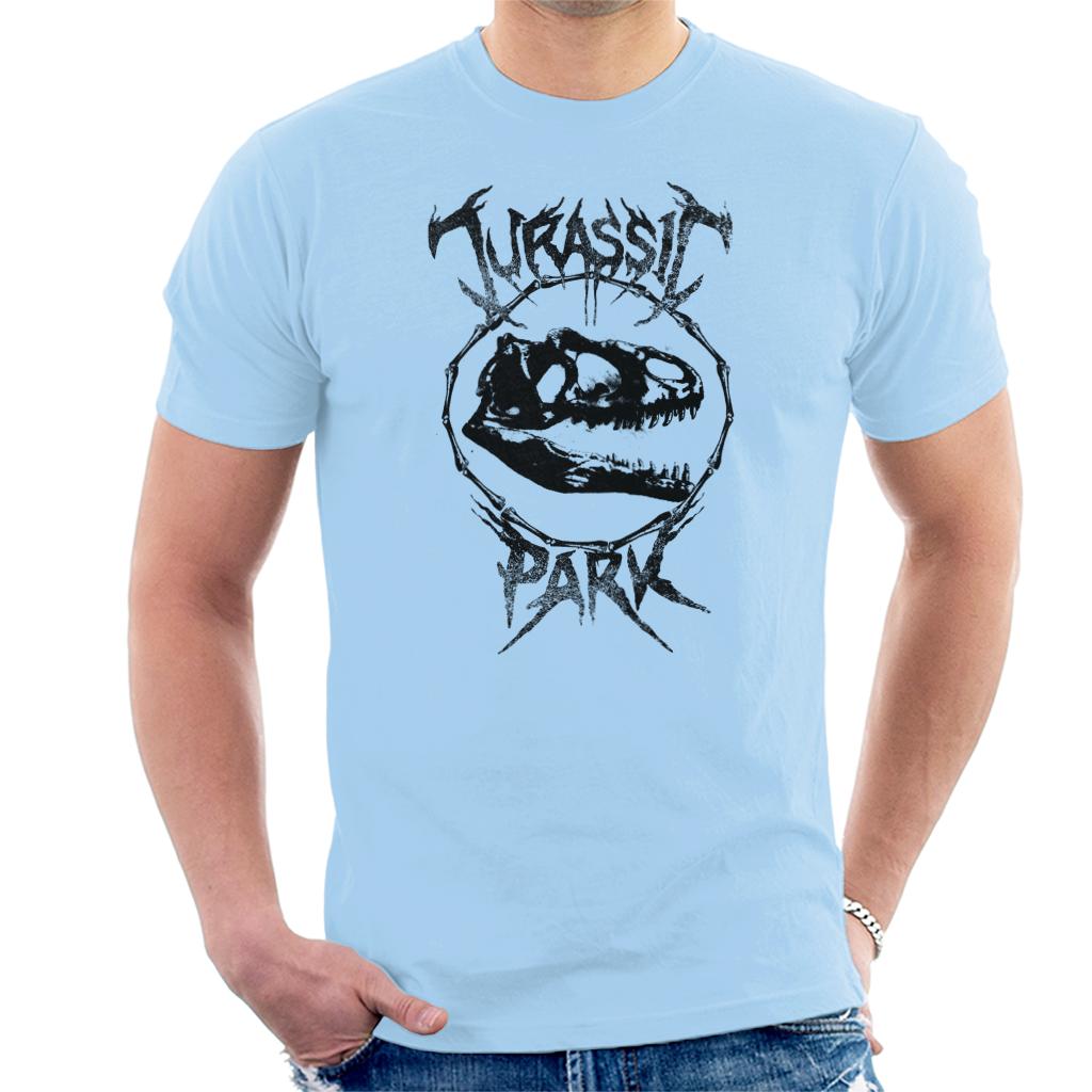 Jurassic Park T Rex Fossil Logo Men's T-Shirt-ALL + EVERY