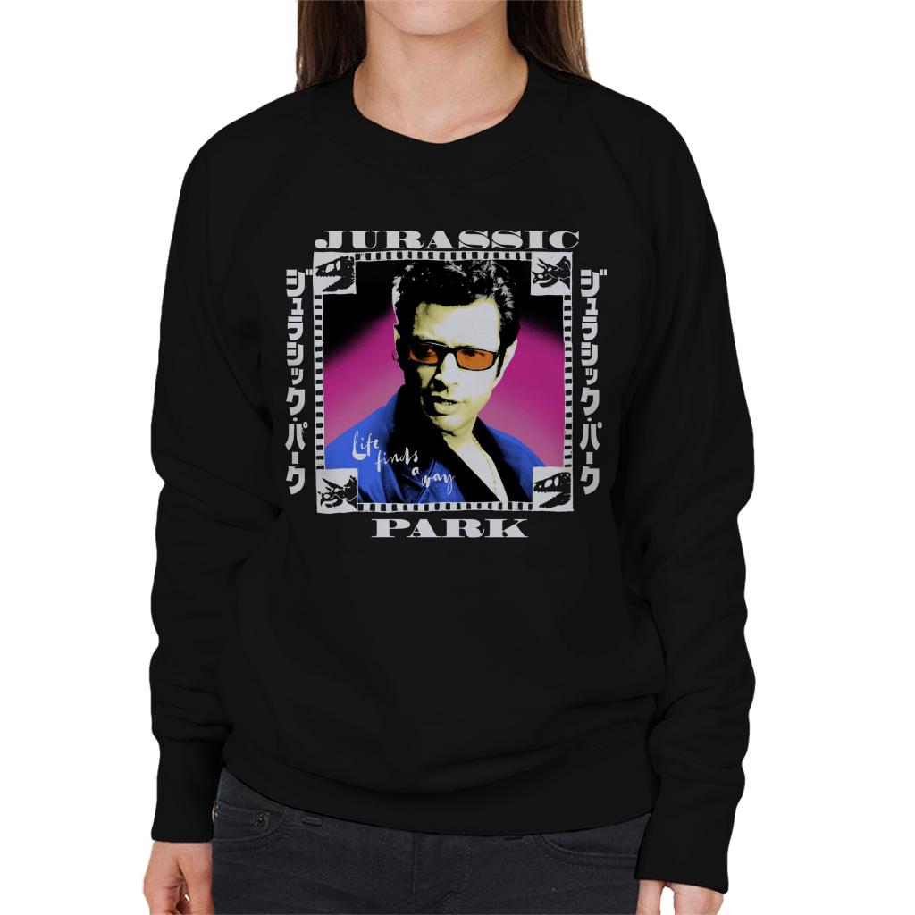 Jurassic Park Ian Malcolm Life Finds A Way Women's Sweatshirt-ALL + EVERY