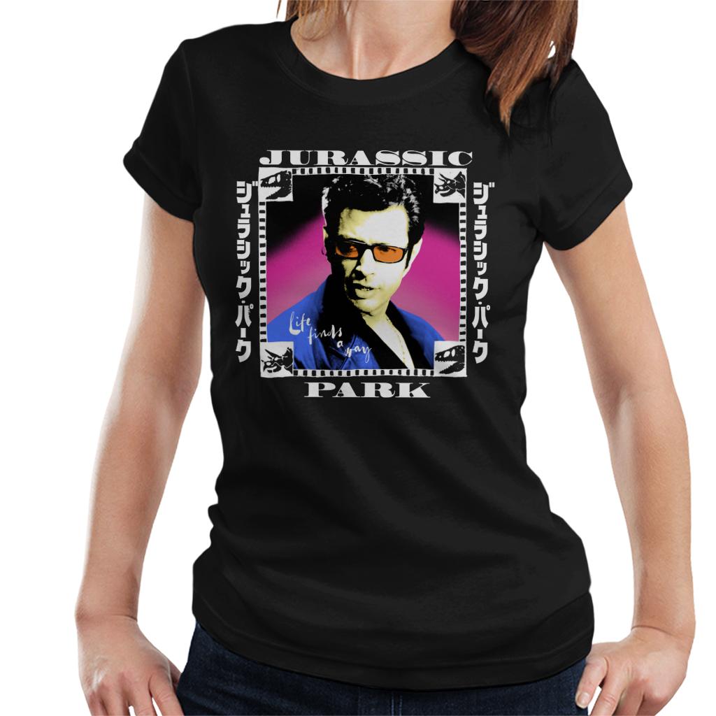 Jurassic Park Ian Malcolm Life Finds A Way Women's T-Shirt-ALL + EVERY