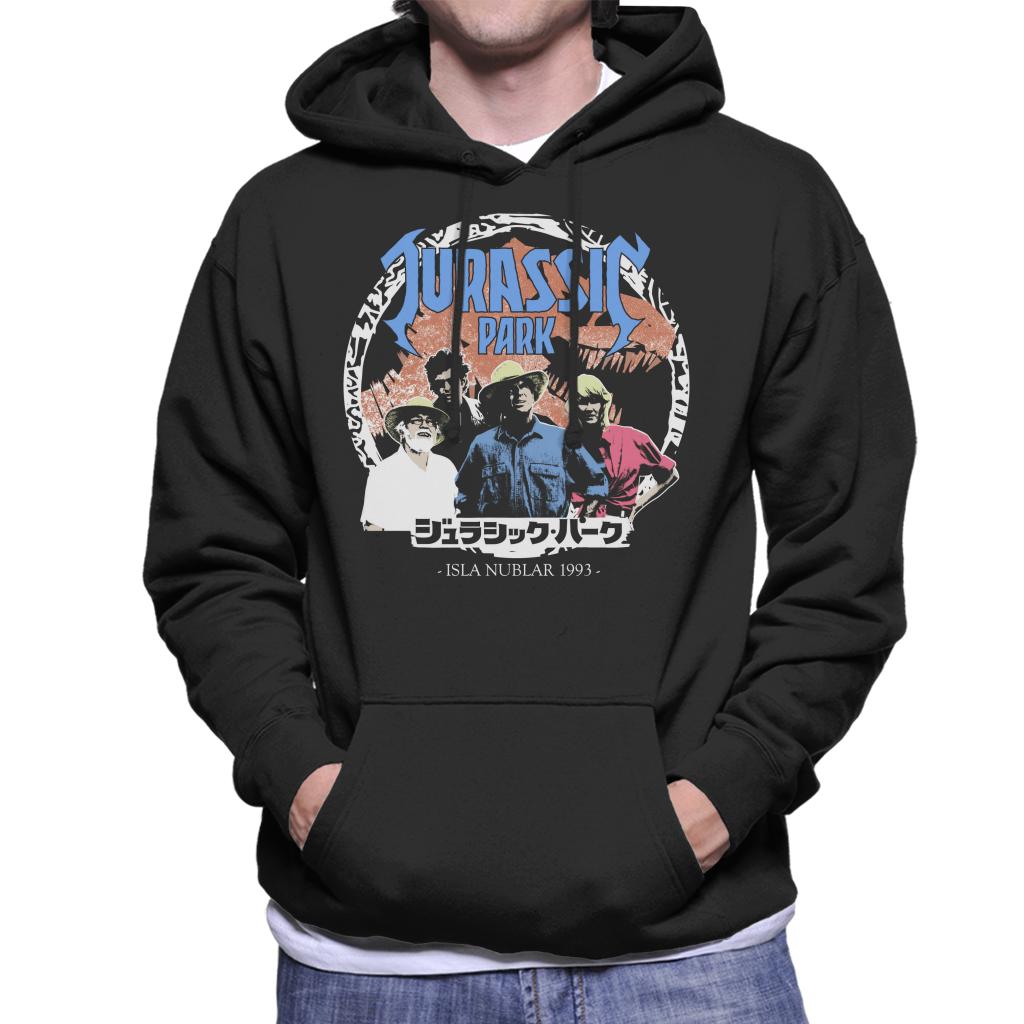 Jurassic Park Isla Nublar Characters Men's Hooded Sweatshirt-ALL + EVERY