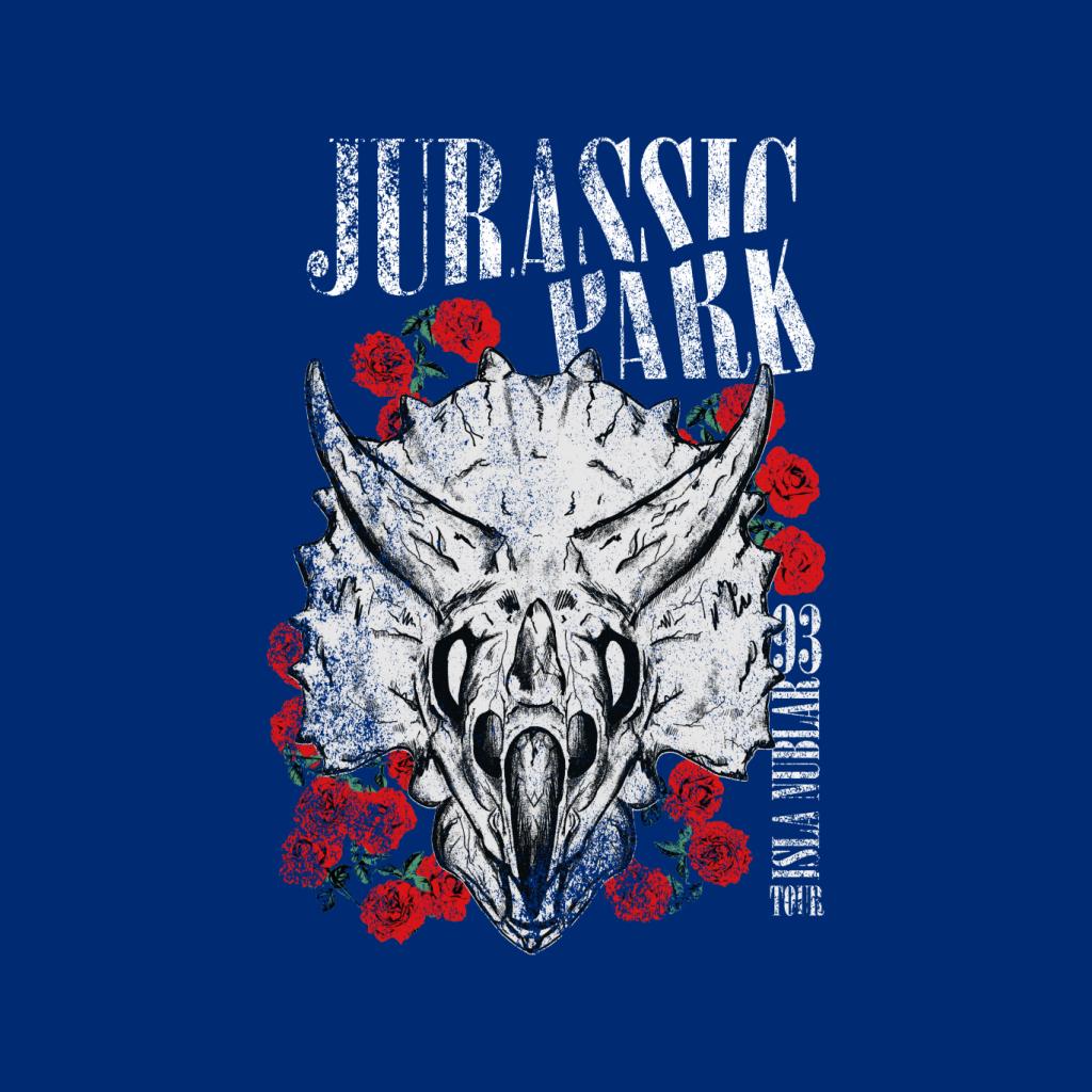 Jurassic Park Triceratops Roses Men's T-Shirt-ALL + EVERY