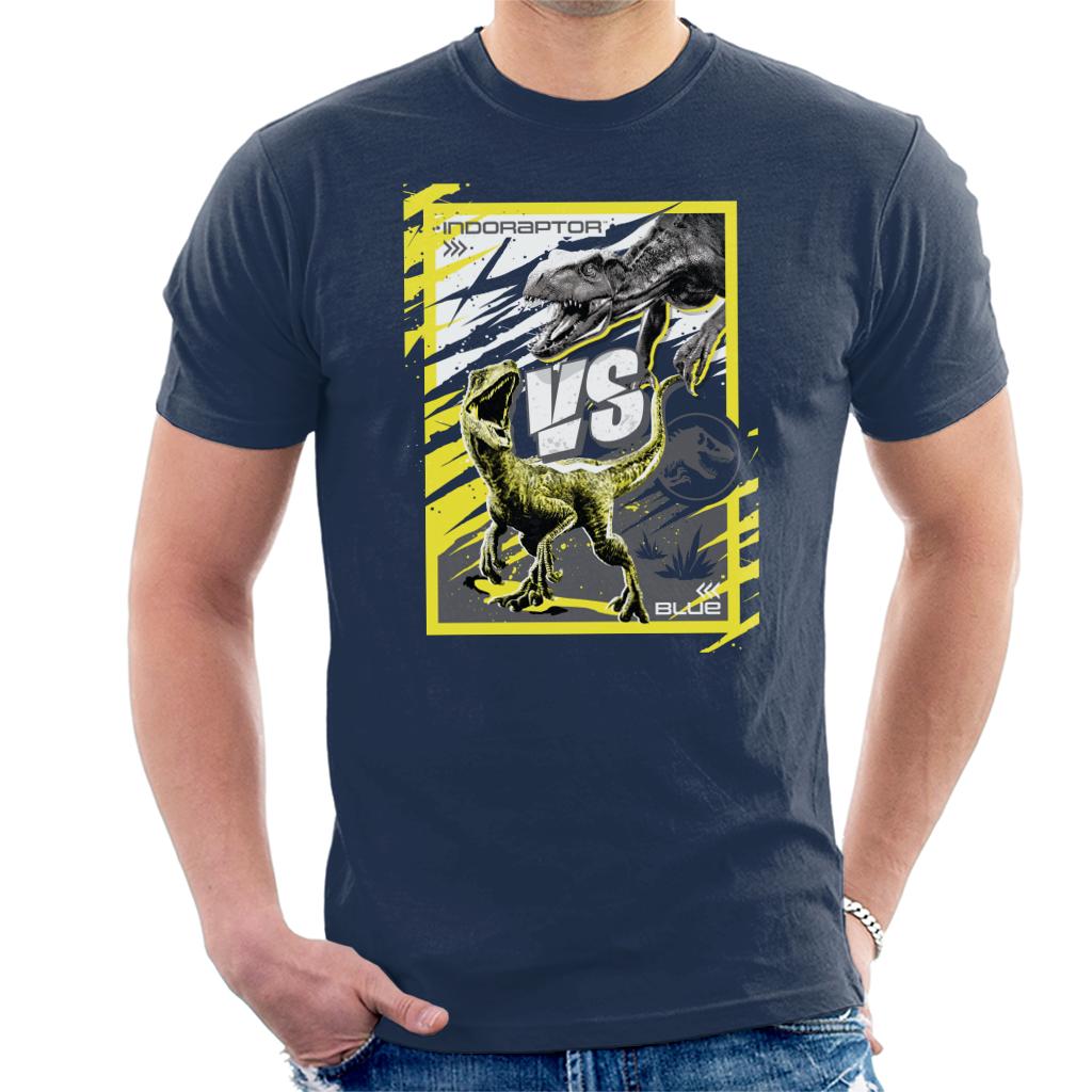 Jurassic World Indoraptor Vs Blue Men's T-Shirt-ALL + EVERY