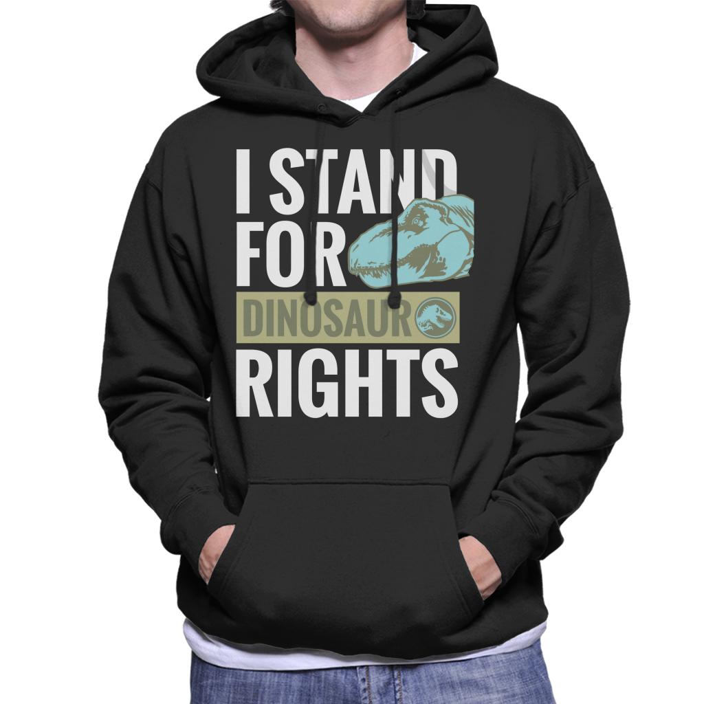 Jurassic World Blue I Stand For Dinosaur Rights Men's Hooded Sweatshirt-ALL + EVERY