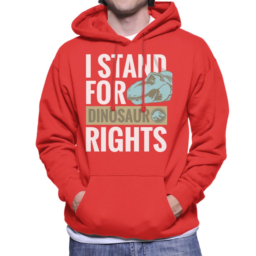 Jurassic World Blue I Stand For Dinosaur Rights Men's Hooded Sweatshirt-ALL + EVERY