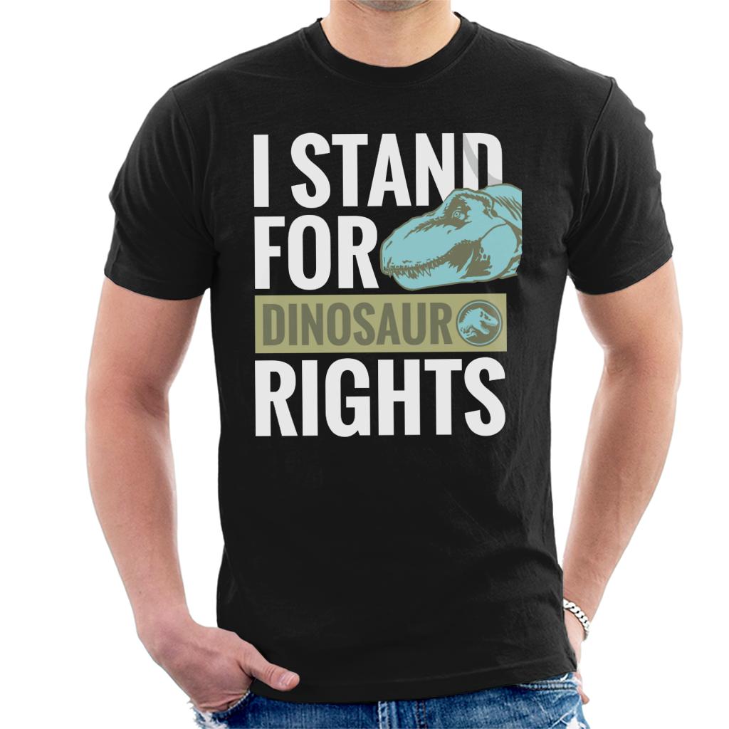 Jurassic World Blue I Stand For Dinosaur Rights Men's T-Shirt-ALL + EVERY