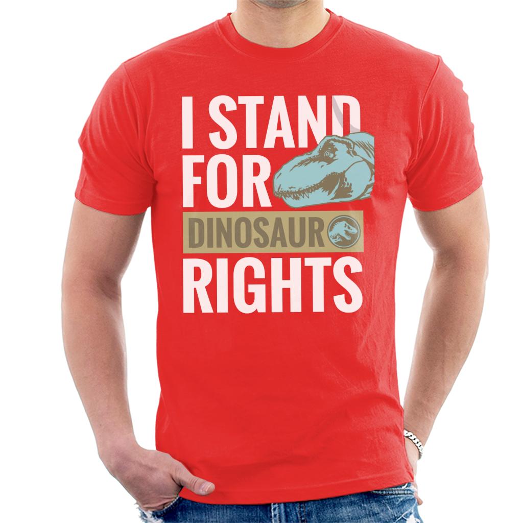 Jurassic World Blue I Stand For Dinosaur Rights Men's T-Shirt-ALL + EVERY