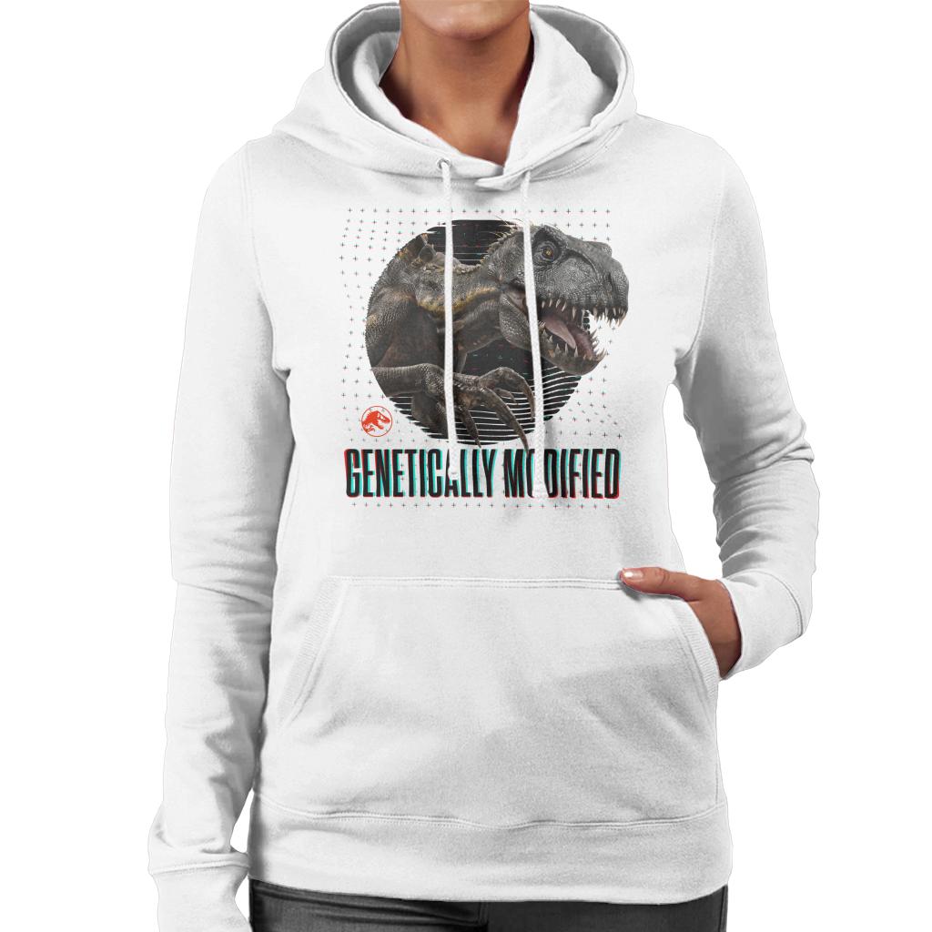 Jurassic Park Genetically Modified Women's Hooded Sweatshirt-ALL + EVERY