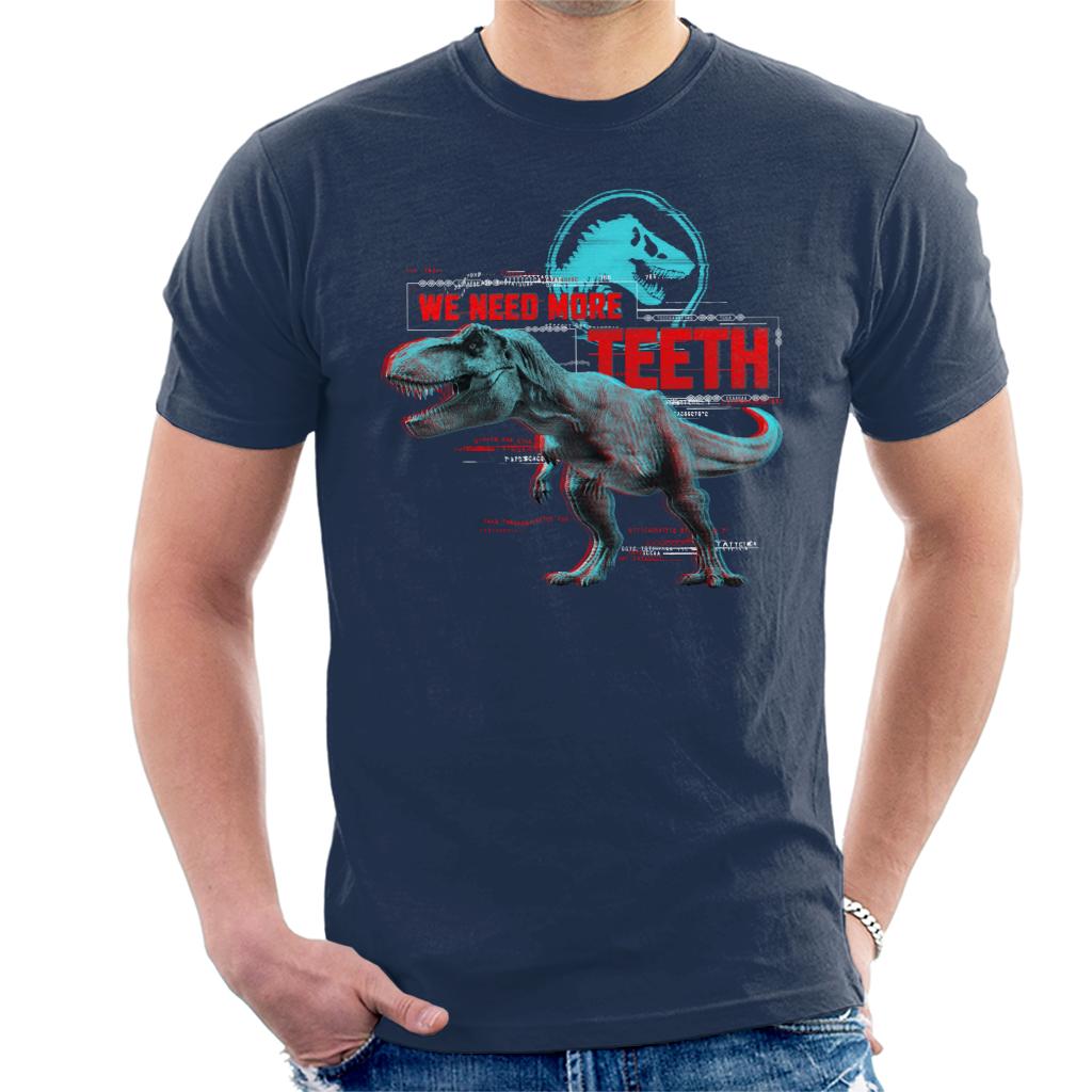 Jurassic Park T Rex We Need More Teeth Men's T-Shirt-ALL + EVERY