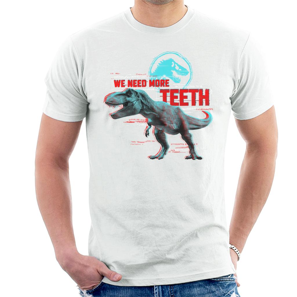 Jurassic Park T Rex We Need More Teeth Men's T-Shirt-ALL + EVERY