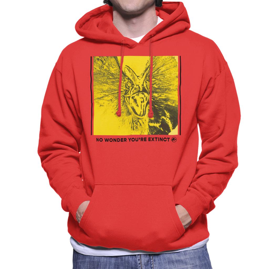 Jurassic Park Dilophosaurus No Wonder You Are Extinct Men's Hooded Sweatshirt-ALL + EVERY