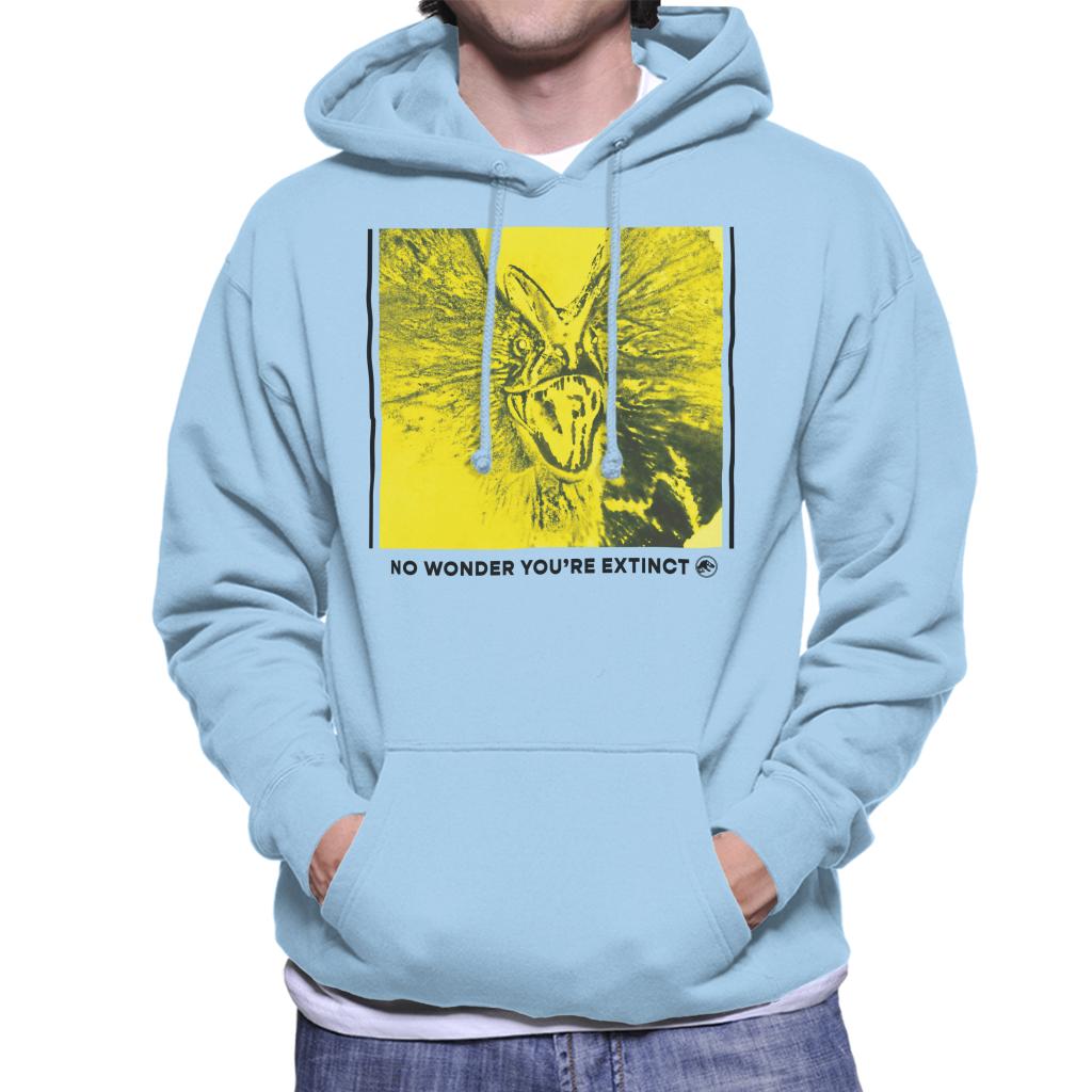 Jurassic Park Dilophosaurus No Wonder You Are Extinct Men's Hooded Sweatshirt-ALL + EVERY