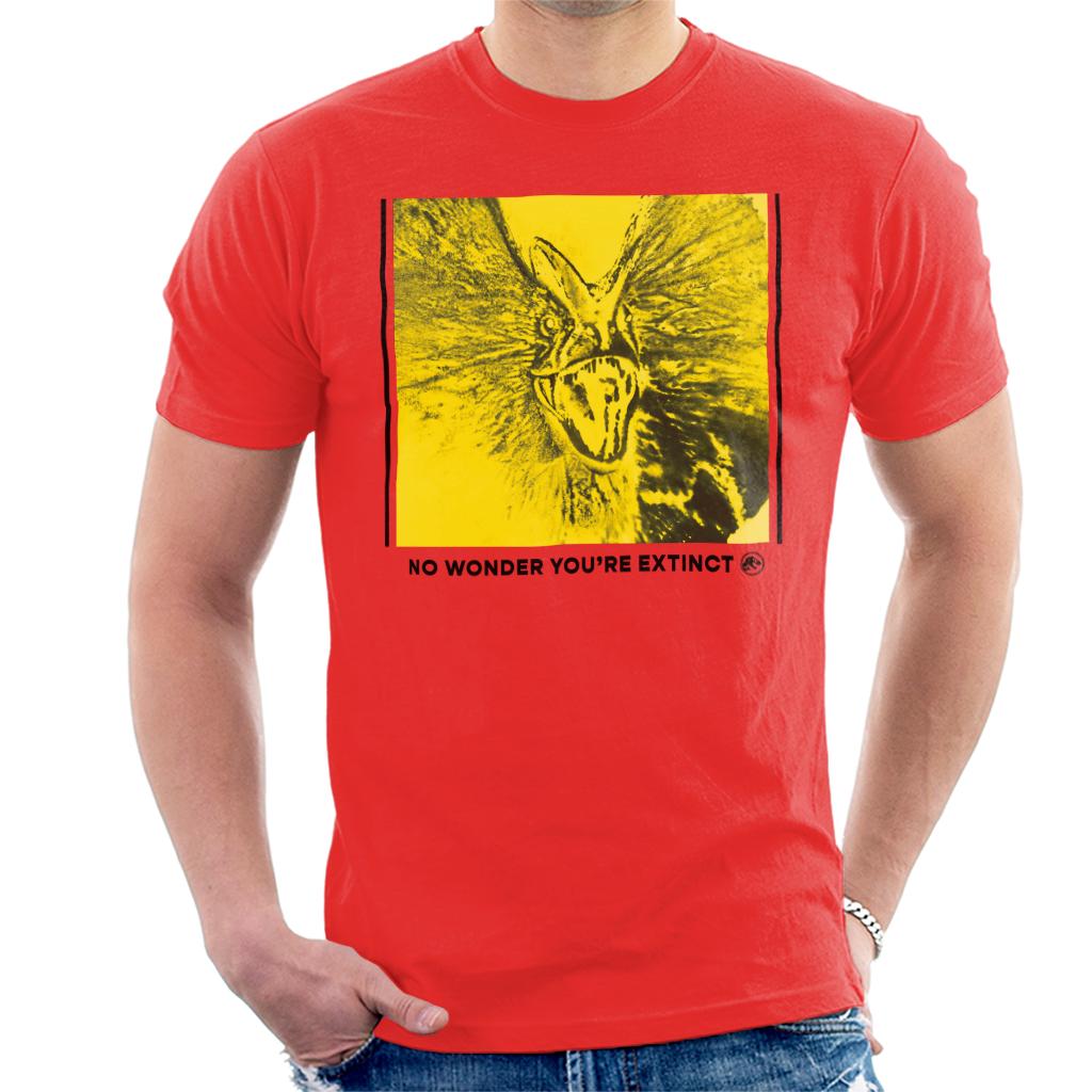 Jurassic Park Dilophosaurus No Wonder You Are Extinct Men's T-Shirt-ALL + EVERY