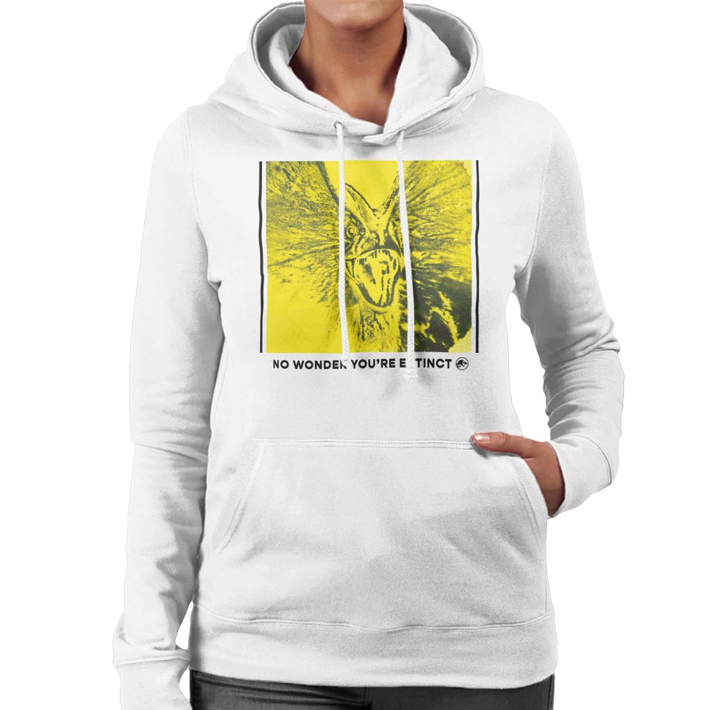 Jurassic Park Dilophosaurus No Wonder You Are Extinct Women's Hooded Sweatshirt-ALL + EVERY