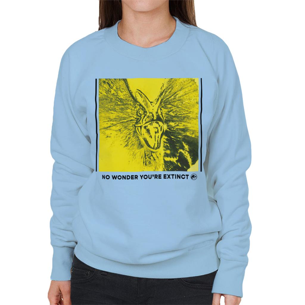 Jurassic Park Dilophosaurus No Wonder You Are Extinct Women's Sweatshirt-ALL + EVERY