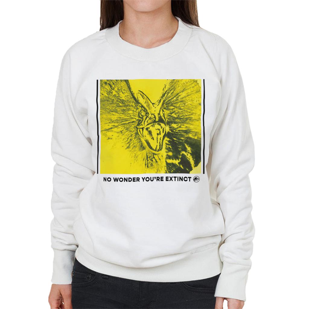 Jurassic Park Dilophosaurus No Wonder You Are Extinct Women's Sweatshirt-ALL + EVERY