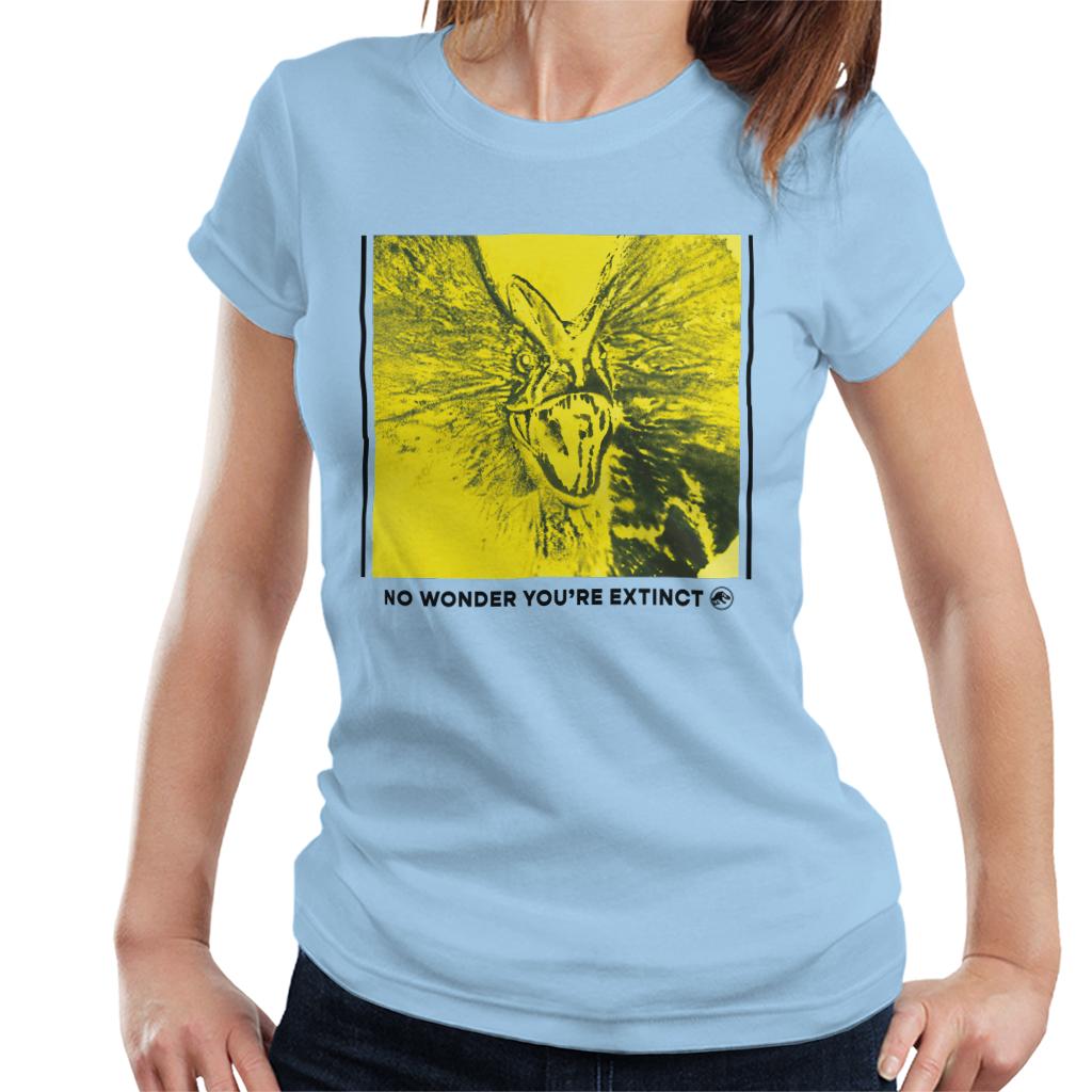 Jurassic Park Dilophosaurus No Wonder You Are Extinct Women's T-Shirt-ALL + EVERY