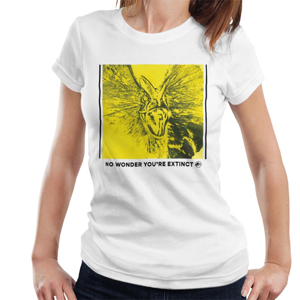 Jurassic Park Dilophosaurus No Wonder You Are Extinct Women's T-Shirt-ALL + EVERY