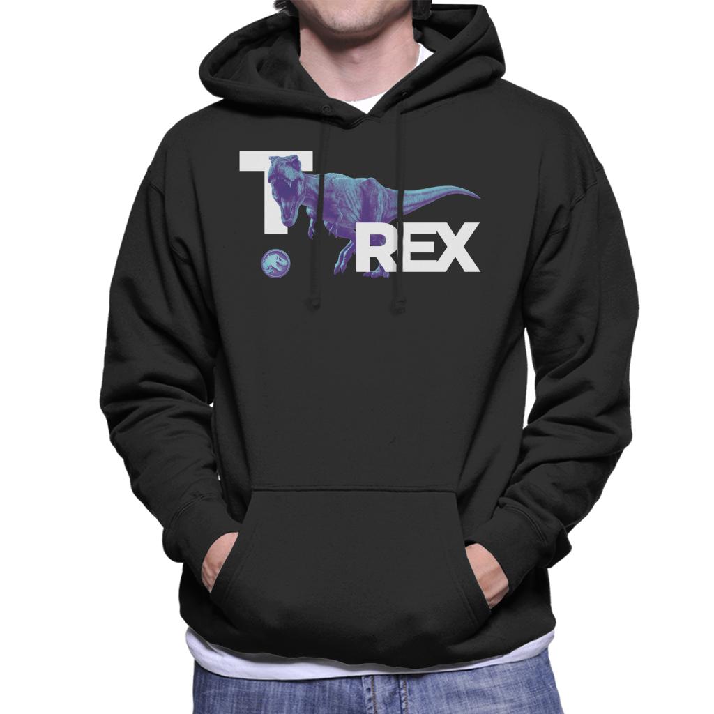 Jurassic Park T Rex Rage Men's Hooded Sweatshirt-ALL + EVERY