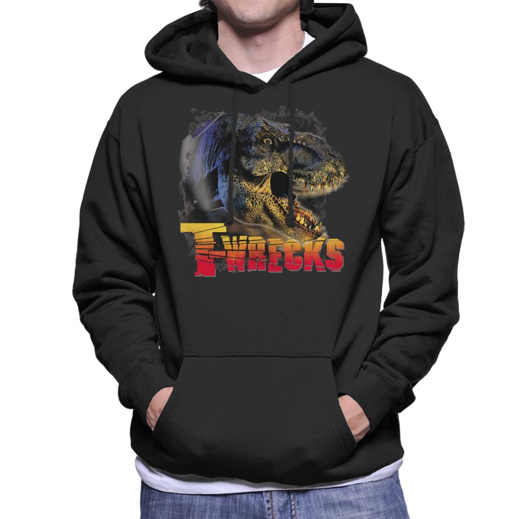 Jurassic Park T Wrecks Men's Hooded Sweatshirt-ALL + EVERY