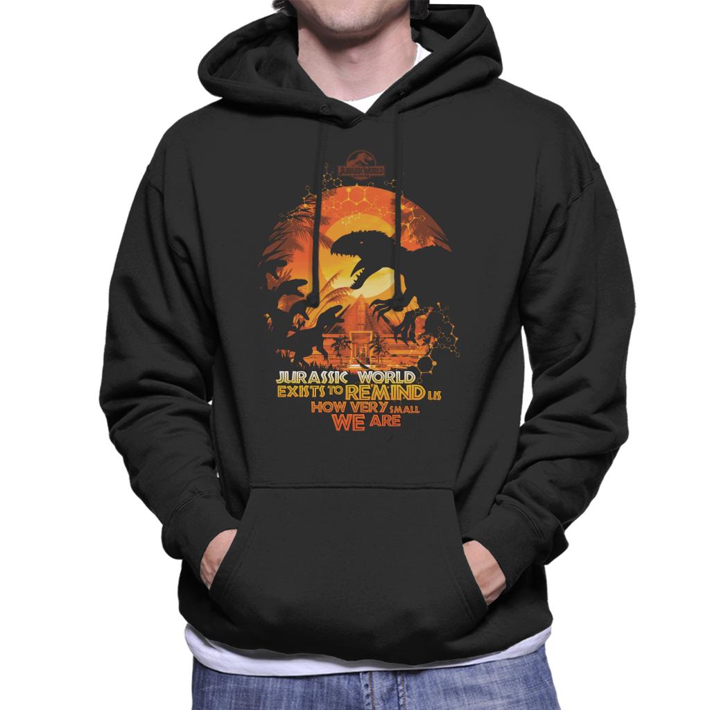 Jurassic Park Exists To Remind Us How Very Small We Are Men's Hooded Sweatshirt-ALL + EVERY