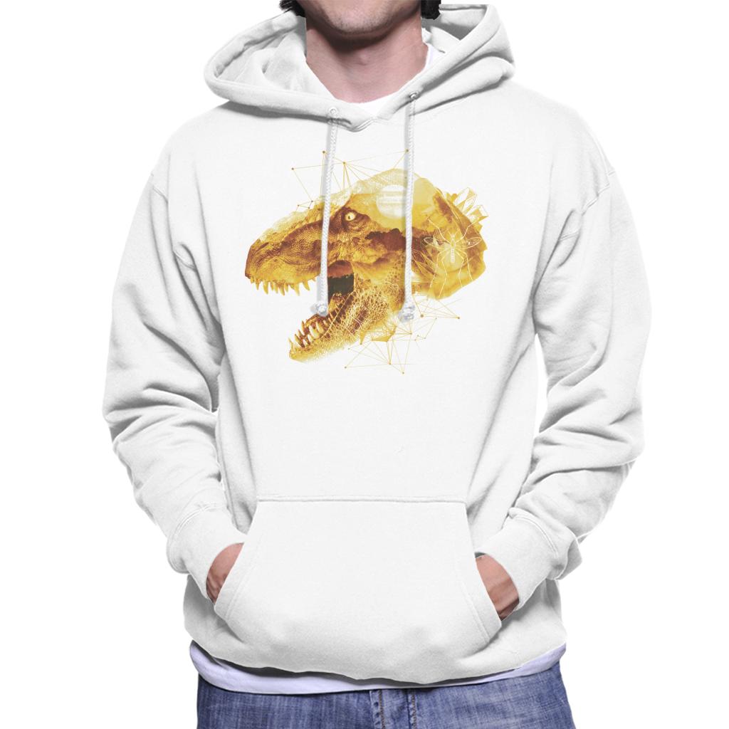 Jurassic Park T Rex Character Head Men's Hooded Sweatshirt-ALL + EVERY