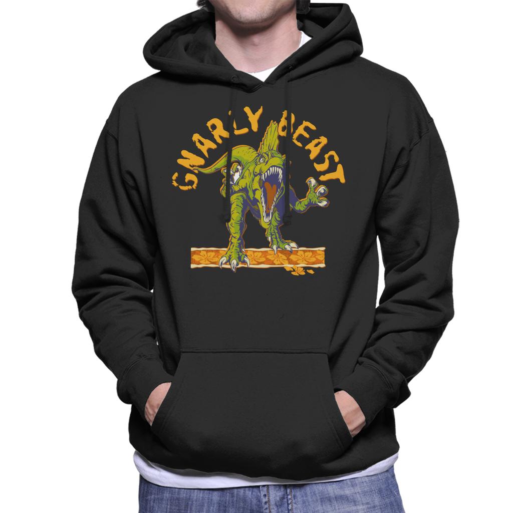 Jurassic Park Gnarly Beast Men's Hooded Sweatshirt-ALL + EVERY