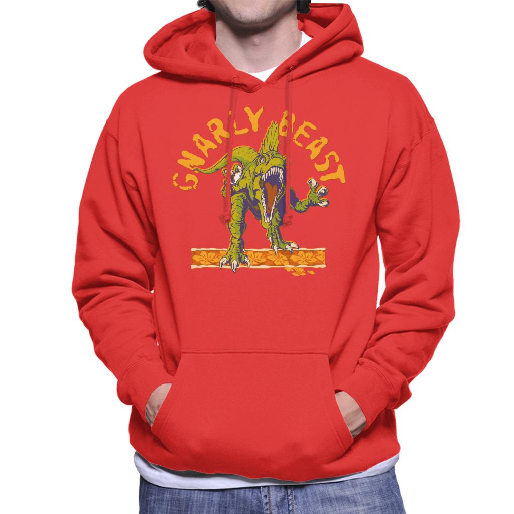 Jurassic Park Gnarly Beast Men's Hooded Sweatshirt-ALL + EVERY