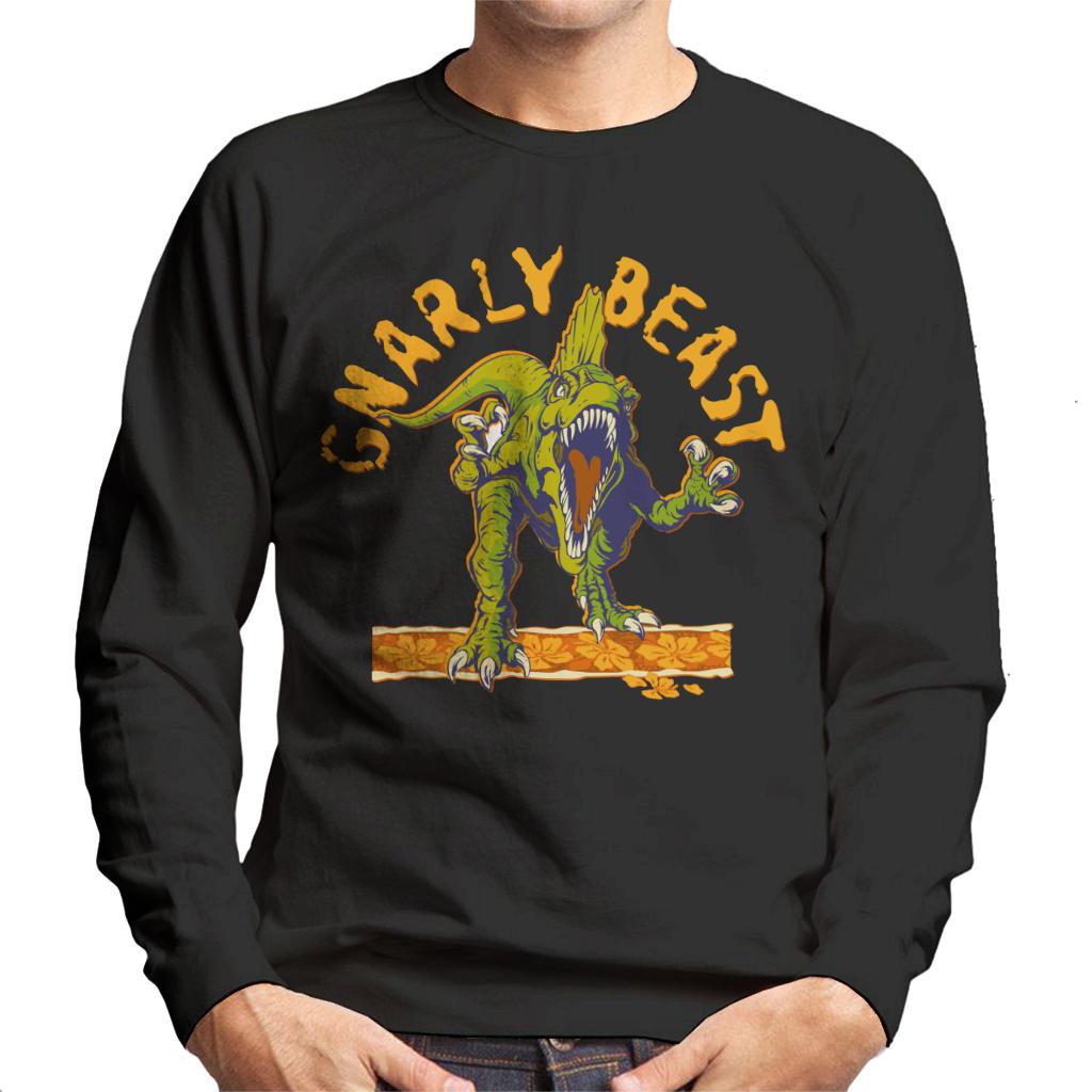 Jurassic Park Gnarly Beast Men's Sweatshirt-ALL + EVERY