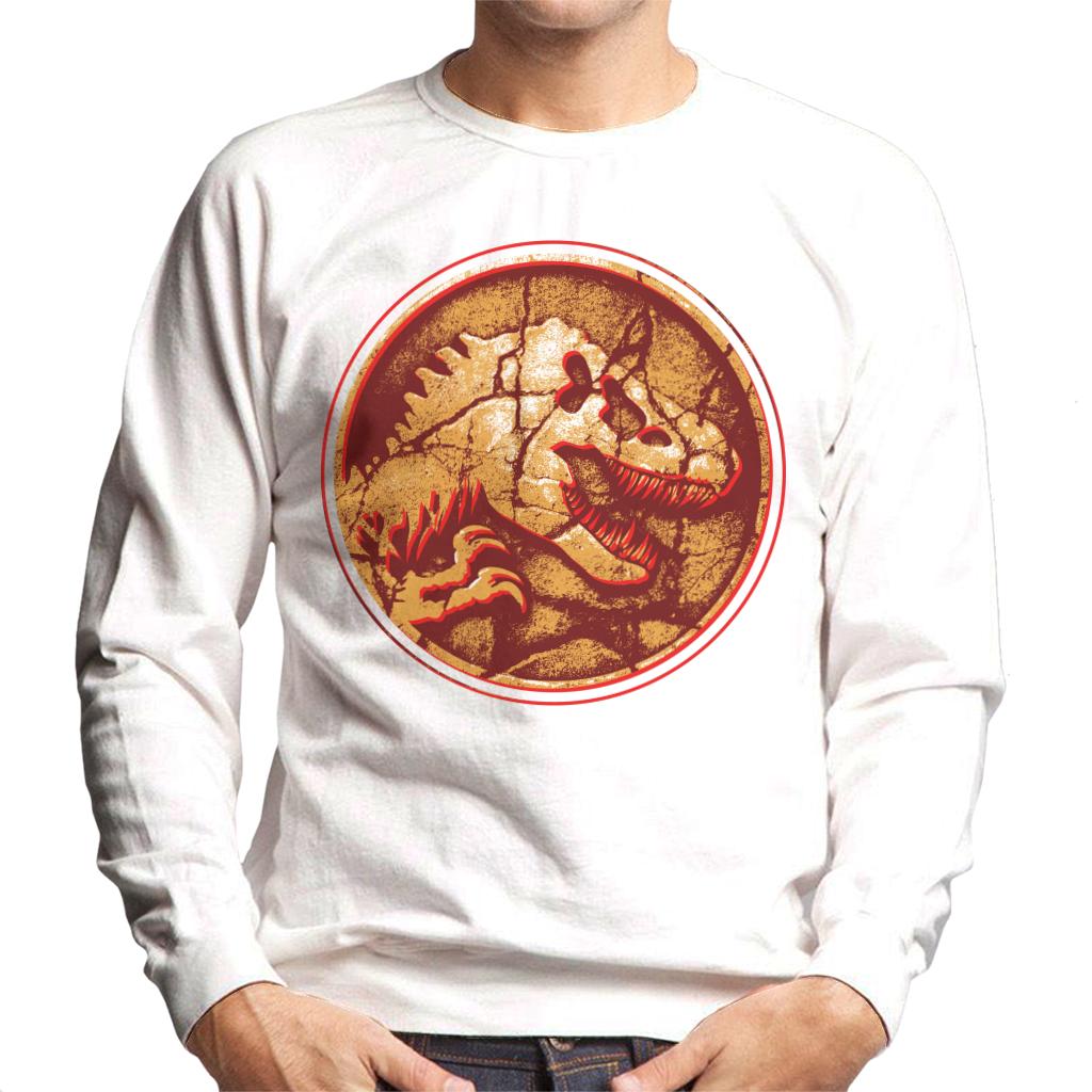 Jurassic Park Fossilised T Rex Icon Men's Sweatshirt-ALL + EVERY