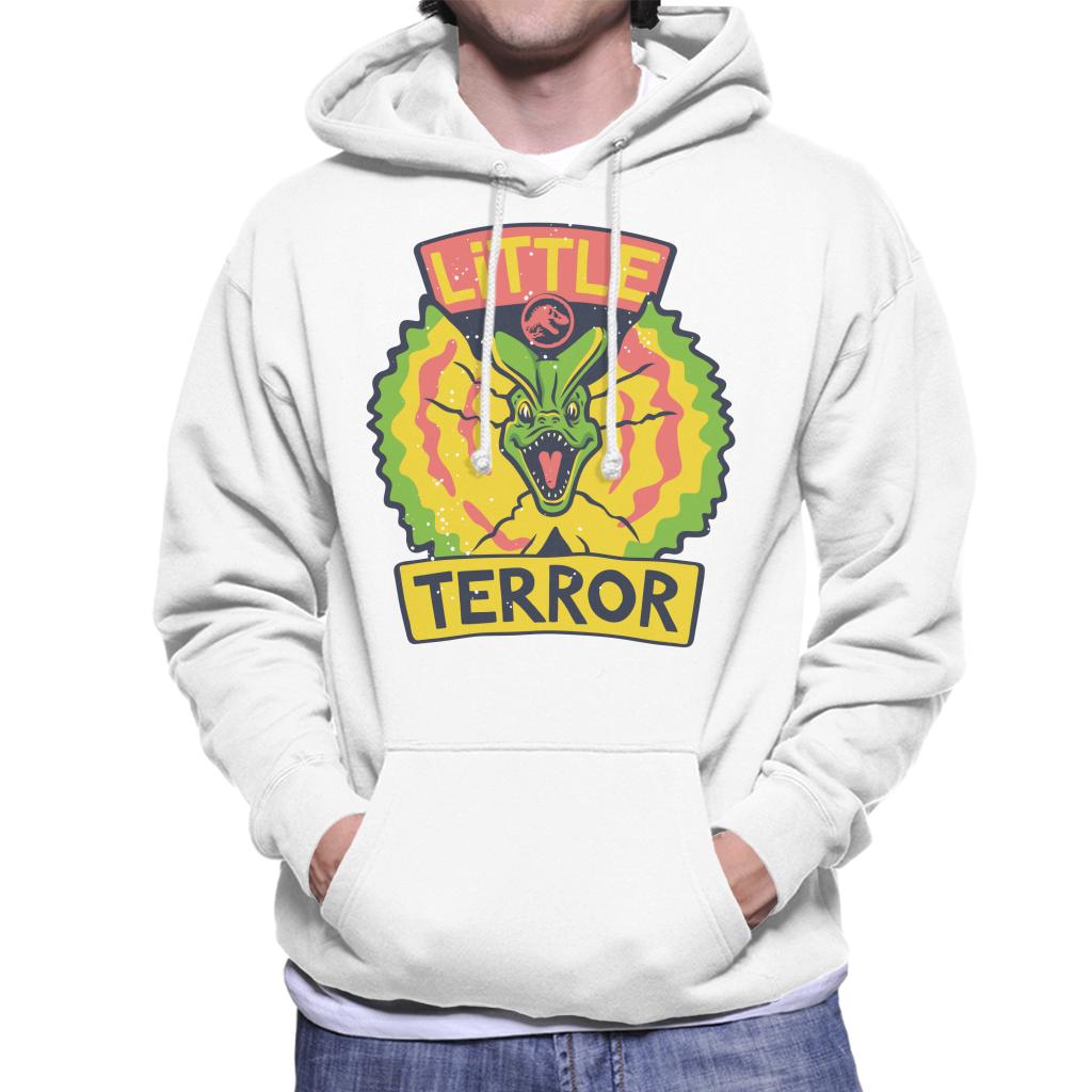 Jurassic Park Dilophosaurus Little Terror Men's Hooded Sweatshirt-ALL + EVERY