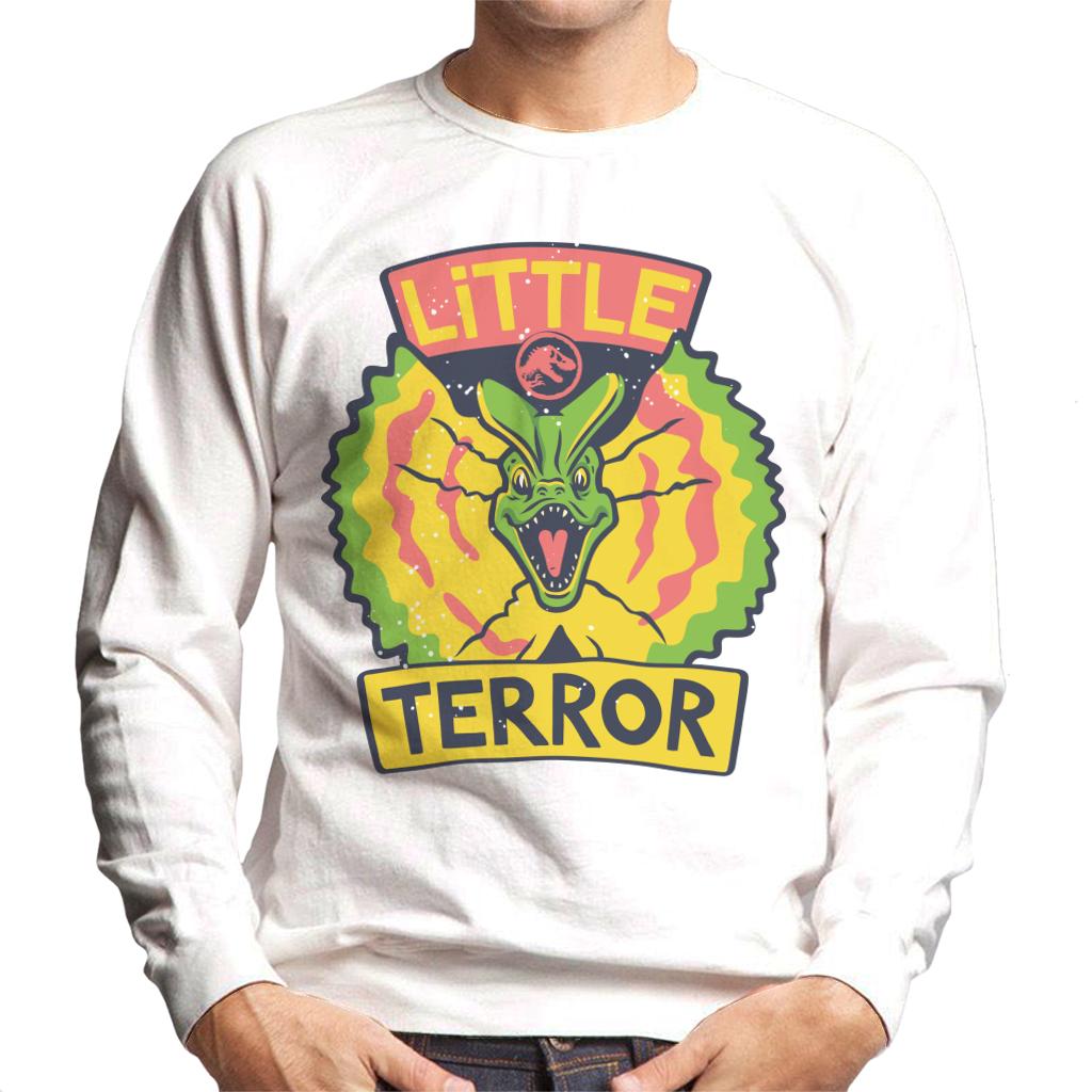 Jurassic Park Dilophosaurus Little Terror Men's Sweatshirt-ALL + EVERY