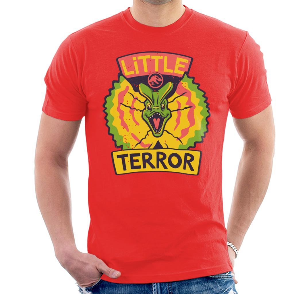 Jurassic Park Dilophosaurus Little Terror Men's T-Shirt-ALL + EVERY