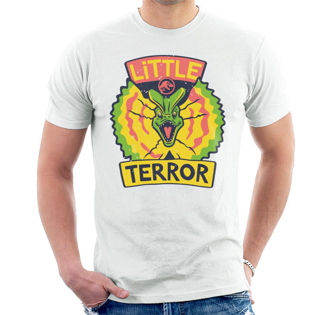 Jurassic Park Dilophosaurus Little Terror Men's T-Shirt-ALL + EVERY