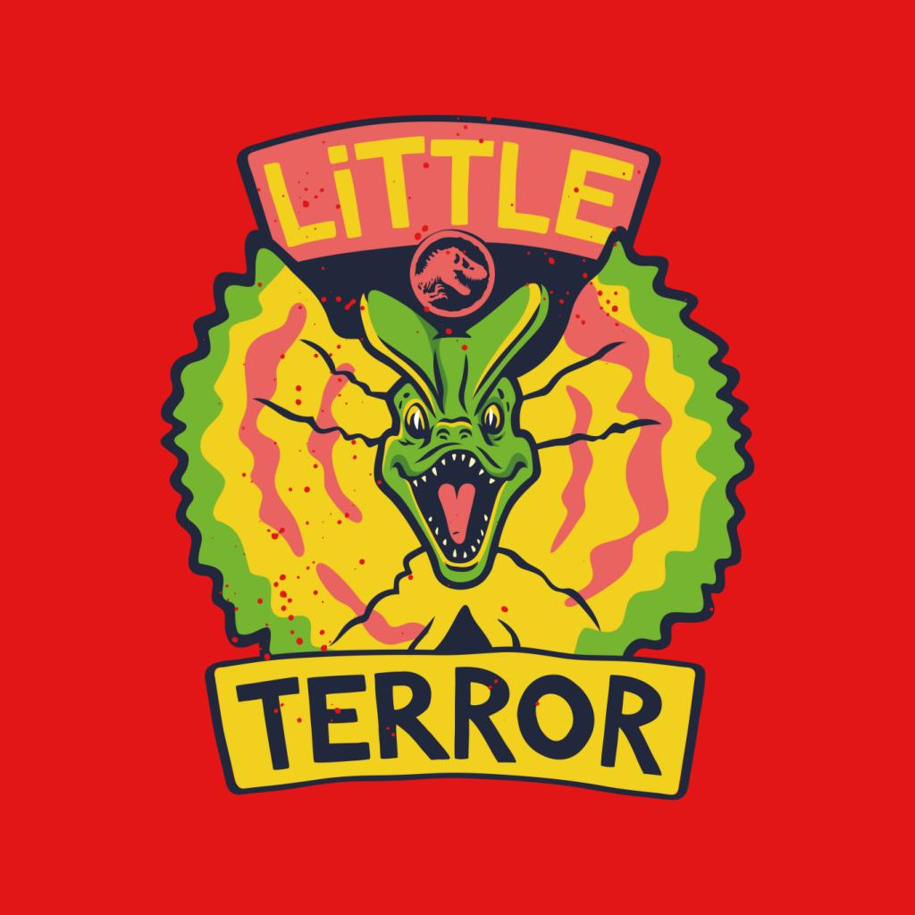 Jurassic Park Dilophosaurus Little Terror Men's T-Shirt-ALL + EVERY