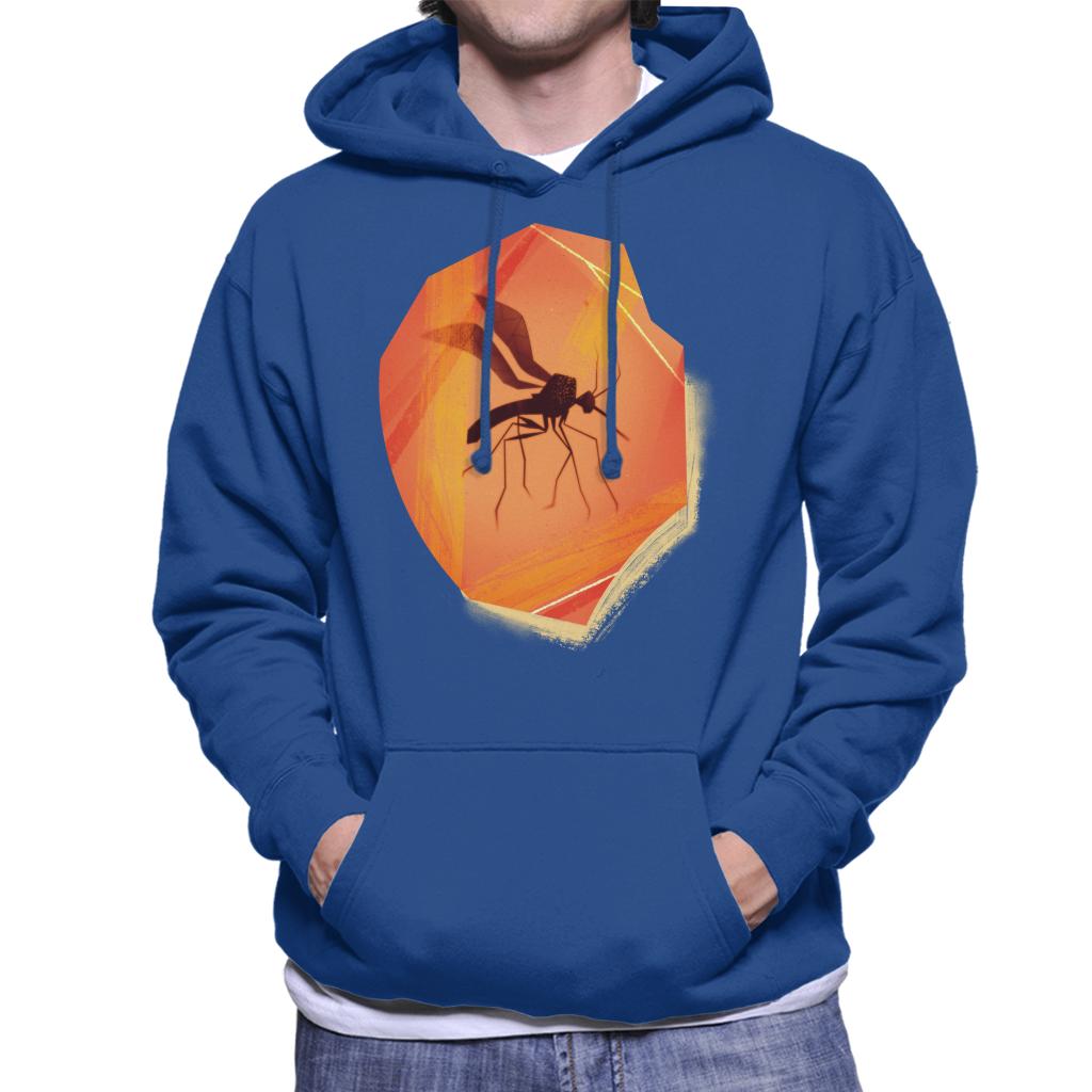 Jurassic Park Mosquito Silhouette In Amber Men's Hooded Sweatshirt-ALL + EVERY