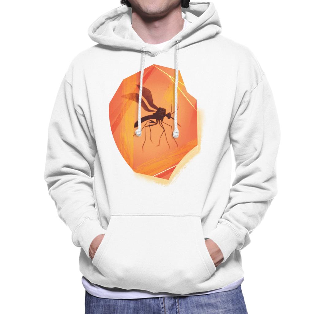 Jurassic Park Mosquito Silhouette In Amber Men's Hooded Sweatshirt-ALL + EVERY