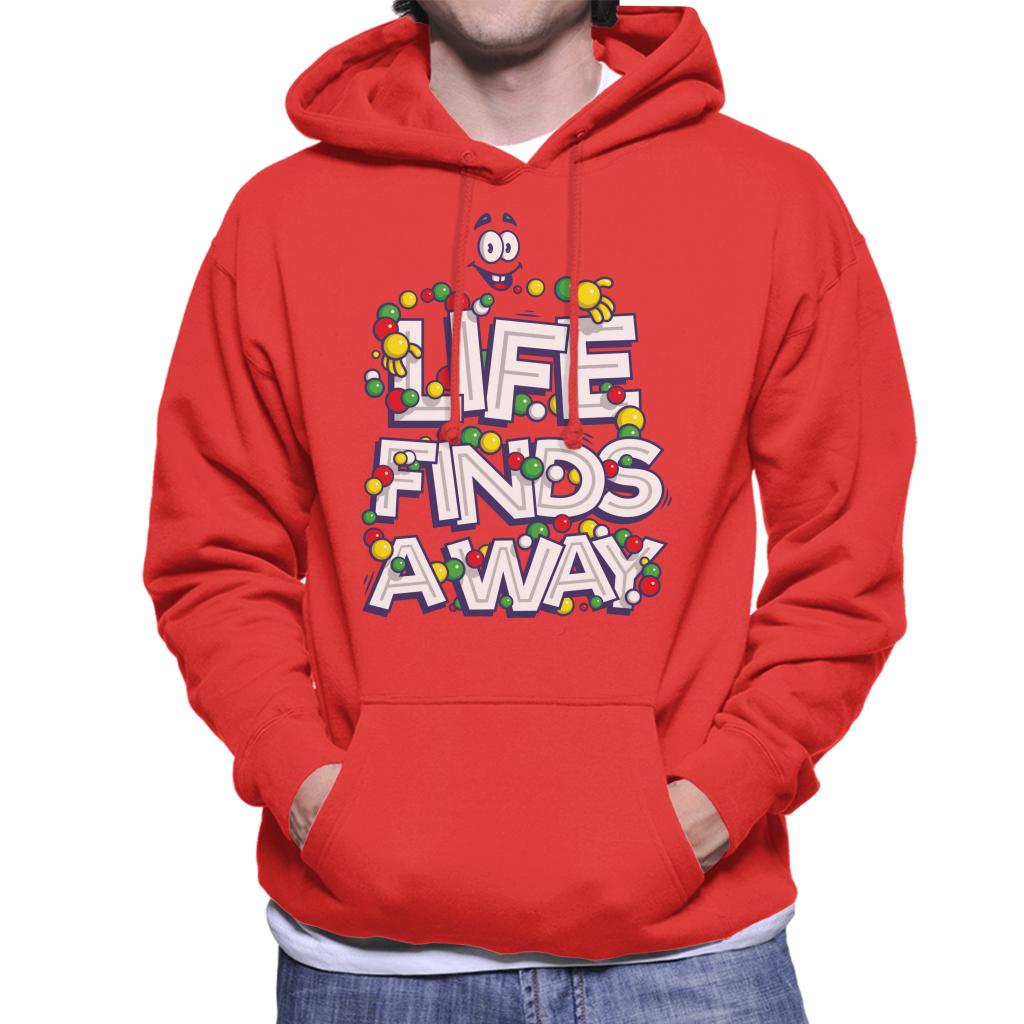 Jurassic Park Tagline Life Finds Away Men's Hooded Sweatshirt-ALL + EVERY