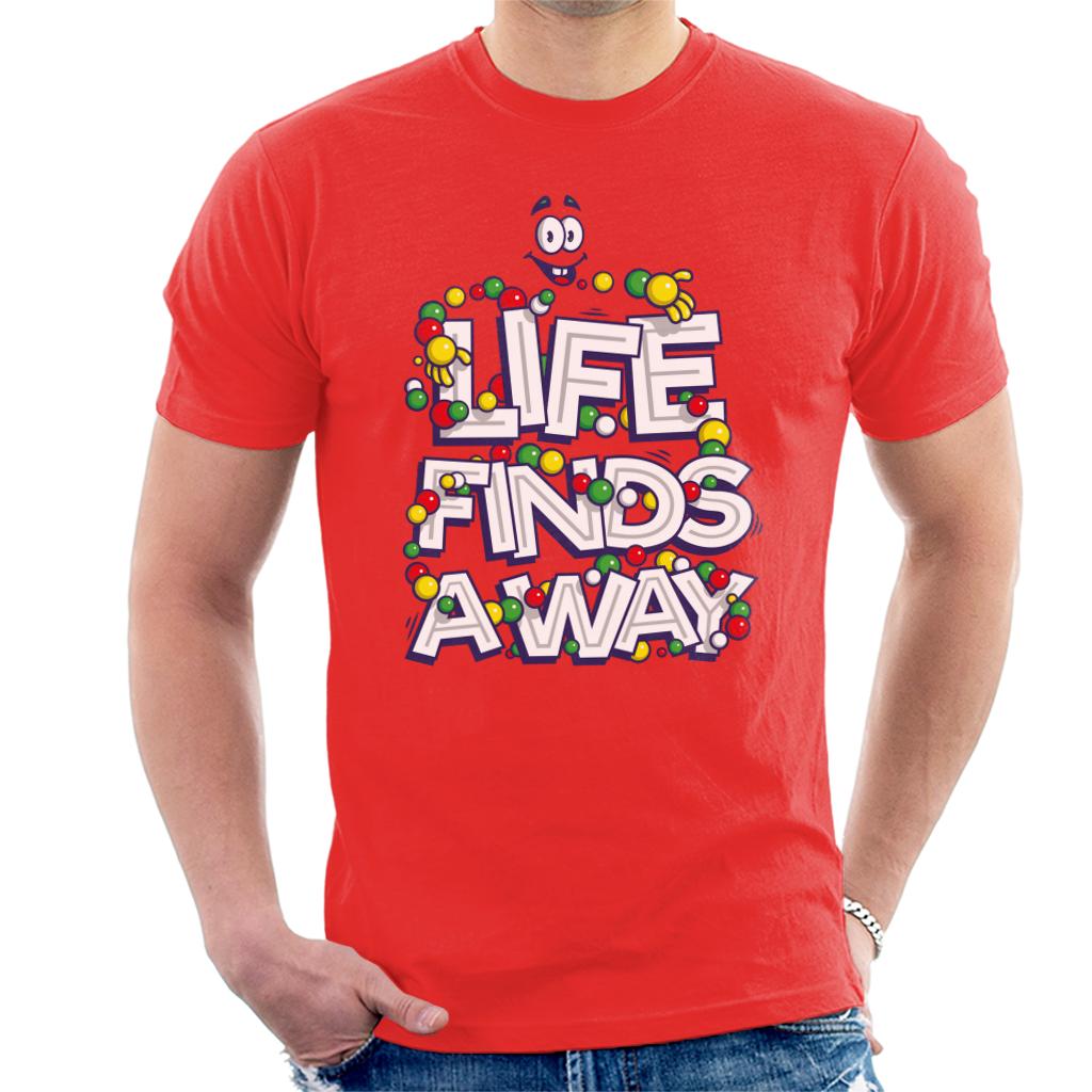 Jurassic Park Tagline Life Finds Away Men's T-Shirt-ALL + EVERY