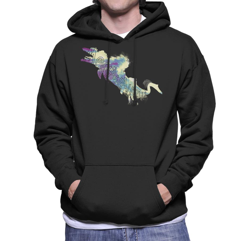 Jurassic Park Mosasaurus Sea Silhouette Men's Hooded Sweatshirt-ALL + EVERY