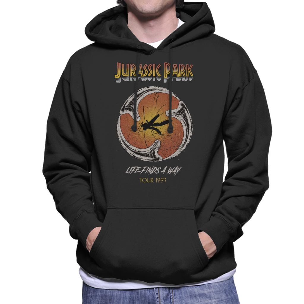 Jurassic Park Life Finds A Way Mosquito In Amber Men's Hooded Sweatshirt-ALL + EVERY