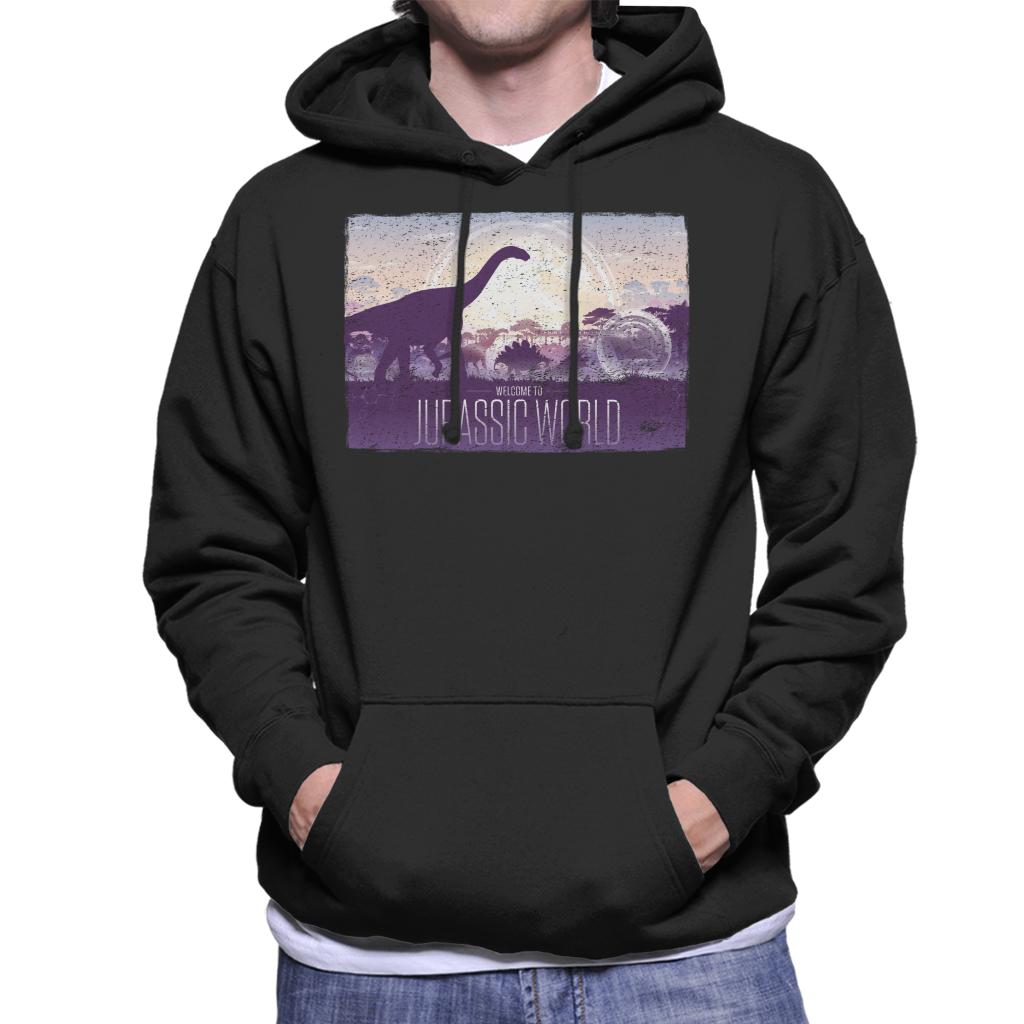 Jurassic Park Welcome To Jurassic World Men's Hooded Sweatshirt-ALL + EVERY