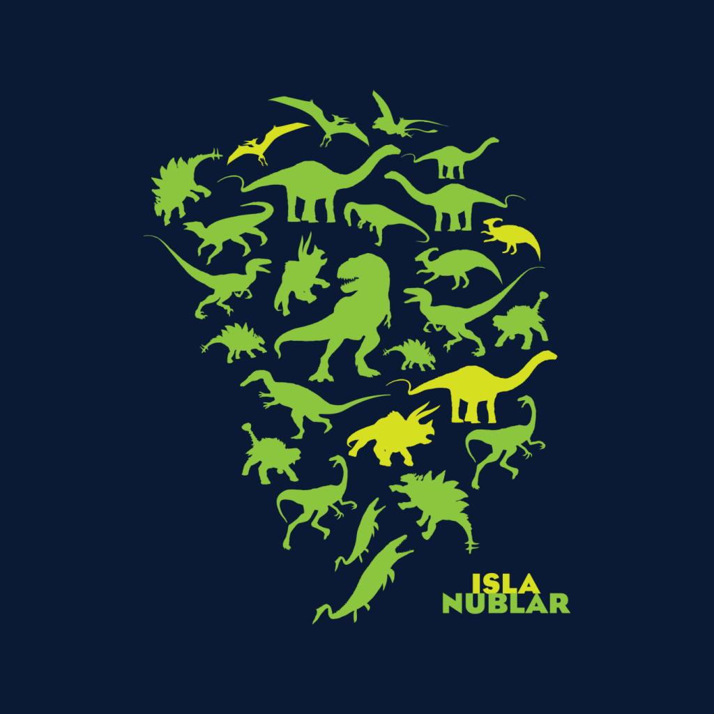 Jurassic Park Isla Nublar Green Dinosaur Silhouettes Men's Hooded Sweatshirt-ALL + EVERY