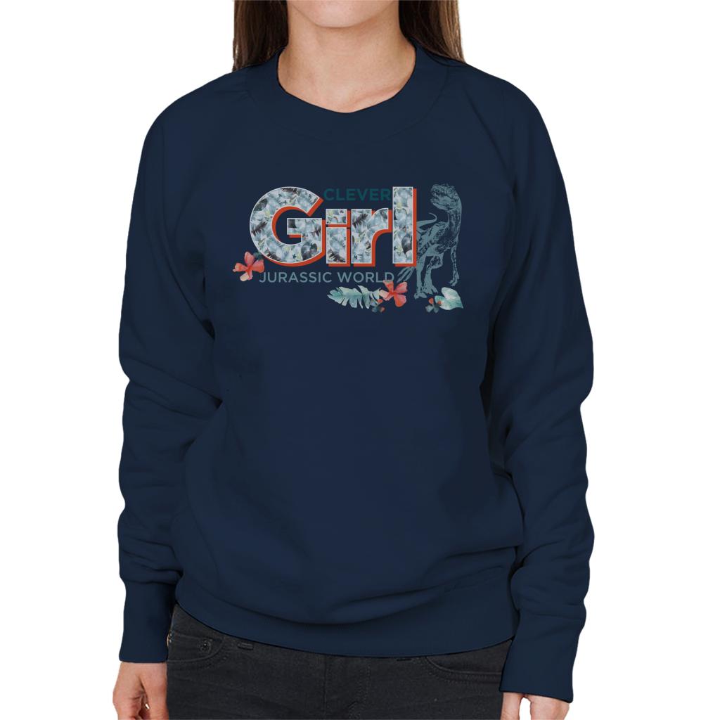 Jurassic Park Clever Girl Floral Aesthetic Women's Sweatshirt-ALL + EVERY